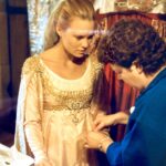 Robin Wright Instagram - Oh, the #Weddingdress fitting! Bejeweled and bodiced by the brilliant #phyllisdalton in #1987 #theprincessbride #thankful ✨👑 ✨