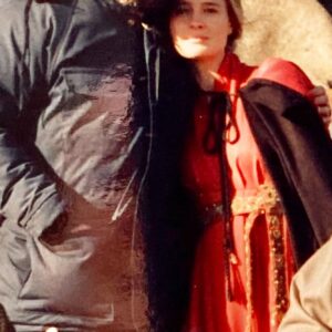 Robin Wright Instagram - The Princess Bride Monday memories, it would seem! Here we caught Wallace Shawn lunching, the rest of us posing, on location in #bakewell What a magical experience! #magic Simply the best cast and crew who I am missing so much! 🥲 Here, Rob, Andre, Cary & Wallace…😘 love from your #princessbride #truelove #asyouwish