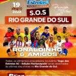 Ronaldinho Instagram - Atenção galera de Santa Catarina!!! Na próxima semana, 19/05, teremos uma edição especial do Jogo das Estrelas, em Florianópolis. Como todos sabem, temos muitas famílias precisando da nossa ajuda e apoio no Rio Grande do Sul. Por isso, todos os alimentos arrecadados no jogo serão doados para aqueles que tanto contam com a gente. Conto com a presença e ajuda de todos vcs!!! Não esqueçam de levar suas doações e vamos juntos fazer a diferença