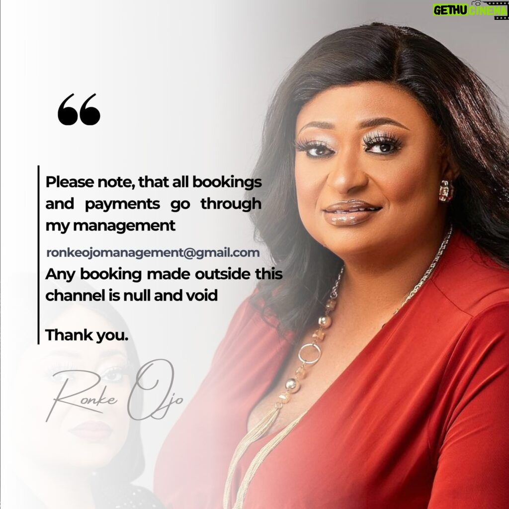 Ronke Oshodi Oke Instagram - Public Announcement 👂 Thank you 🙏🏽