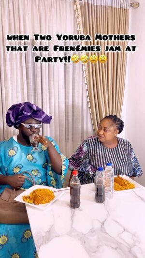 Ronke Oshodi Oke Instagram - wahala jam wahala!!!🤣🤣🤣 W/ @ronkeoshodioke 
Ajosepo is coming to all Cinemas near you on the 10th of April!!! you know @kayodekasum doesn’t play! mark the date!