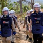 Rosamund Pike Instagram - The teams of deminers I met with MAG in Cambodia are driven by an incredible determination to give their communities back a life of safety, decades after conflict has ended. They all know someone who has been affected by landmines; many have responded to urgent calls from their communities when a landmine has been found. These brave and highly trained people (many of them women) have to be there to respond in an emergency, when unexploded ordnance is found near a school, in someone’s garden, or on someone’s farm. Today is the last day any donation will be doubled by a generous MAG supporter, making double the difference for families in Cambodia. Your gift of £30 (doubled to £60) could help our team clear deadly landmines from 30 metres squared of land. Link in my bio - and THANK YOU ❤️