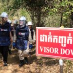 Rosamund Pike Instagram - The teams of deminers I met with MAG in Cambodia are driven by an incredible determination to give their communities back a life of safety, decades after conflict has ended. They all know someone who has been affected by landmines; many have responded to urgent calls from their communities when a landmine has been found. These brave and highly trained people (many of them women) have to be there to respond in an emergency, when unexploded ordnance is found near a school, in someone’s garden, or on someone’s farm. Today is the last day any donation will be doubled by a generous MAG supporter, making double the difference for families in Cambodia. Your gift of £30 (doubled to £60) could help our team clear deadly landmines from 30 metres squared of land. Link in my bio - and THANK YOU ❤️