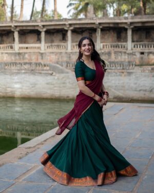 Ruhani Sharma Instagram - Mee Telugu Ammayi 🦋 
.
.
.
.
.
📸 @pranil_chintewar 
Mua @makeuphairbyrahul 
Stylist @anushapunjala 
Saree @kushalethnix 
Assisted by @sai_mad_max1