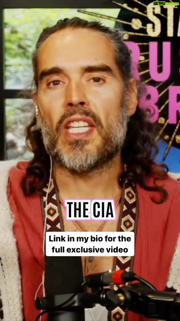 Russell Brand Instagram - CIA control in the media? The “Operation Mockingbird” might be worse than the disease. 👉 Click the link in my bio for the full video. Use Code ‘ISURRENDER’ to get one month free access.