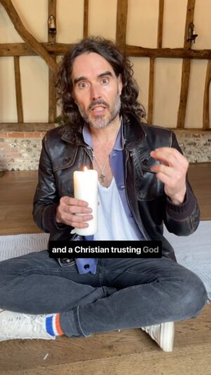 Russell Brand Instagram - greeted as a king, crucified but then...
#easter #jesus #christ