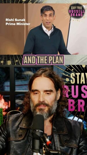 Russell Brand Instagram - Here’s Rishi Sunak telling you why things ain’t really so bad. Gaslighting? No, just simple economics 

#costofliving #news #politics