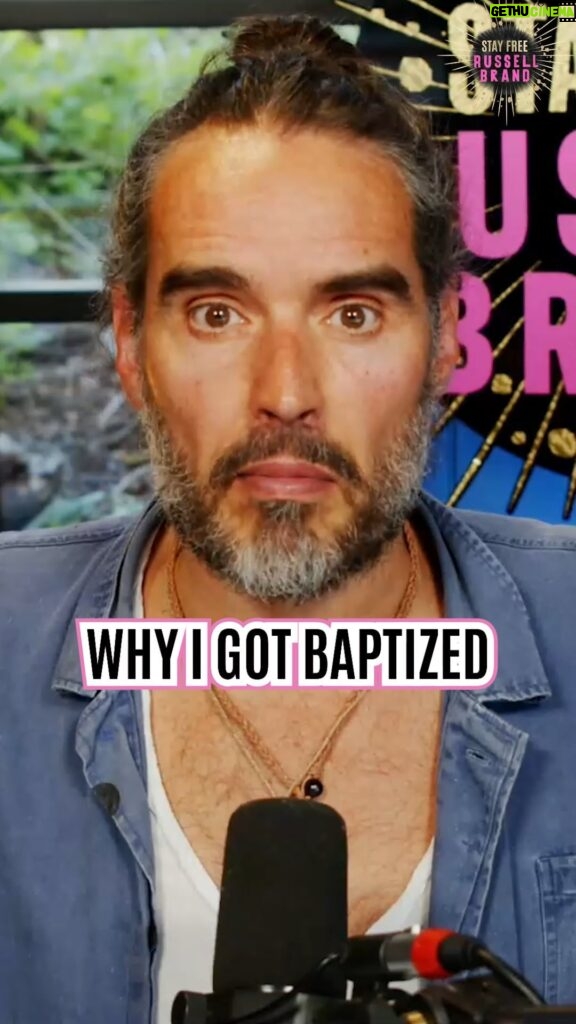 Russell Brand Instagram - Why I got baptized… #baptism