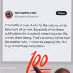 Russell Simmons Instagram - Very glad and proud of @topdawgent for this both artist won as they came out of it bigger and better @kendricklamar won more 😂 together they could ignite any change cause a ceasefire ,save people in the congo or pick the next president Giants thats why im so happy its over 🙏🏾 #leadership #topdawgentertainment