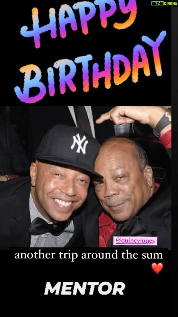 Russell Simmons Instagram - all my life i have looked up to and loved this man happy birthday @quincyjones love you you birthed many moguls your guidance and support meant everything to my whole generation and beyond