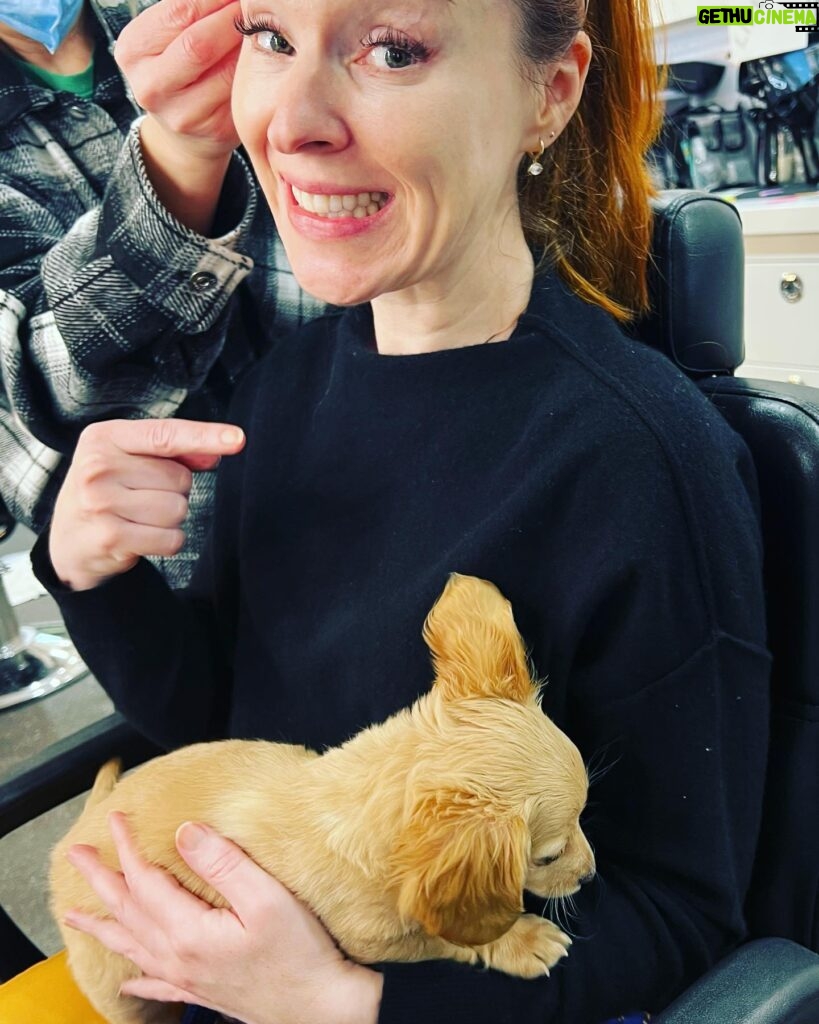 Ruth Connell Instagram - You can’t take her home they said…. No leave her - they said…. #FridaMarie 🧡 📸 @michellelpedersen