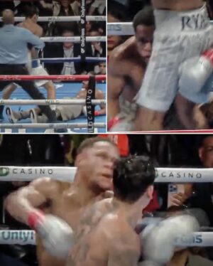 Ryan Garcia Instagram - Def a vibe 

It’s was more like 6 knockdowns 

Ref should’ve stopped it @sportscenter @daznboxing
