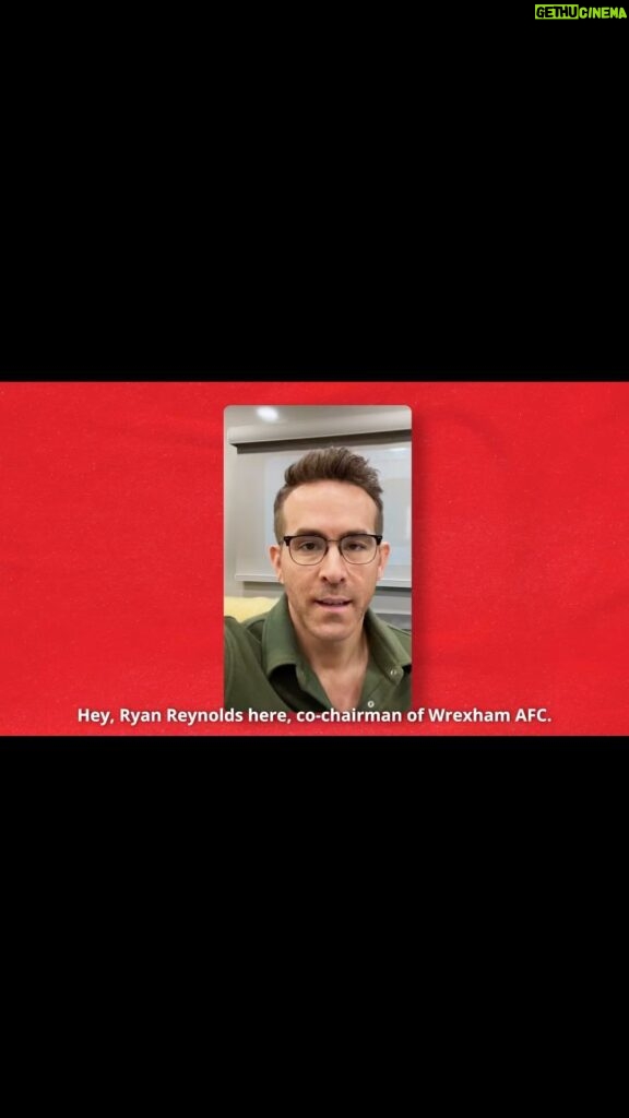 Ryan Reynolds Instagram - Welcome to Wrexham, USA (and Canada).