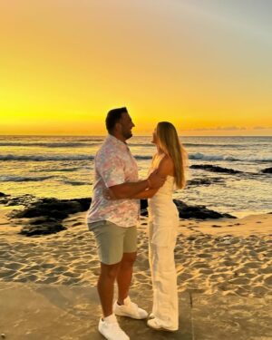 Sabrina Ionescu Instagram - Forever honeymooning with you 🤍🌴