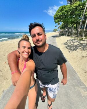 Sabrina Ionescu Instagram - Forever honeymooning with you 🤍🌴