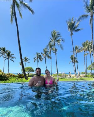 Sabrina Ionescu Instagram - Forever honeymooning with you 🤍🌴