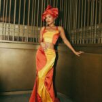 Saffron Hocking Instagram - The SENSATIONAL @ahluwalia made me this custom piece which is so special to my heart for the @serpentineuk party. Made with Saffron coloured materials, which are also the colours of my mothers tribe in Nigeria - Awka. Thank you from the bottom of my heart @priya.ahluwalia1 and your whole entire team. LOVE X 💛❤️🧡 THIS IS FOR NIGERIA 🇳🇬 Wearing custom @ahluwalia Styled by @aimeecroysdill wearing @debeersofficial jewellery assisted by @pruefisher Makeup by @nibrasmakeup Hair by @joepickeringtaylor 📸 by @_samakai Special thanks to @thelondoner