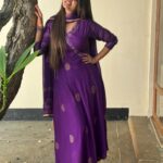 Sai Gayatri Instagram – Oodha💜🧿
.
Comfortable & great quality material Anarkalis @srisai_collestions9 
.
#anarkali #beingmyself