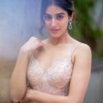 Sakshi Vaidya Instagram - A breezy moment 🌬️ . . . . . Styled by- @ashwin_ash1 @hassankhan_3 Assisted by- @stylebyannapurna Outfit- @varunchakkilam Jewellery- @thetrinkaholic Photographed by- @they_call_me_keshu