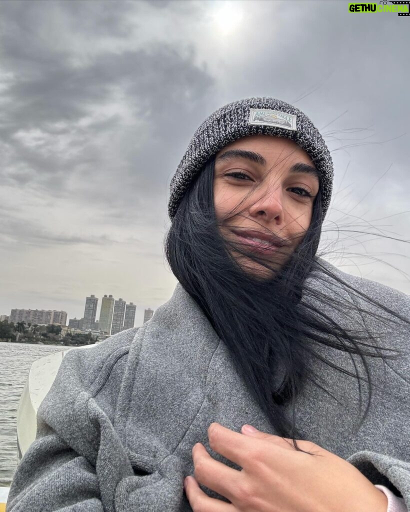 Salma Abu Deif Instagram - Matching with the sky 🥰