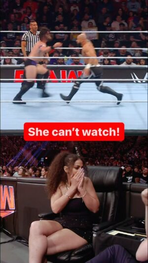 Samantha Johnson Instagram - @kingricochet had @samanthairvinwwe going through it 🫣😂