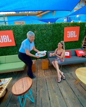Samantha Logan Instagram - the mac n cheese bites tho 🔥
@jblaudio thanks for the hospitality! such a fun night ✨

#JBLpartner #JBL #JBLTrueSummer
