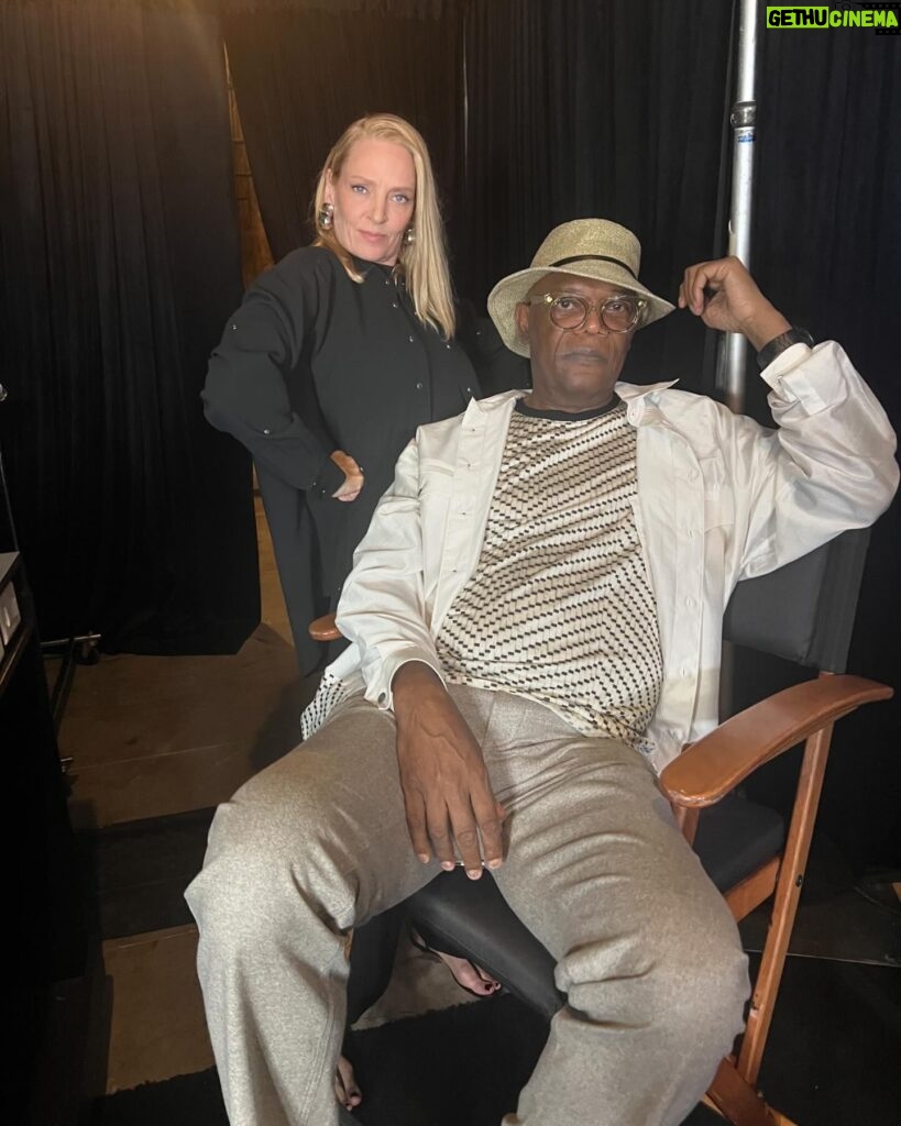 Samuel L. Jackson Instagram - Celebrating 3️⃣0️⃣ YEARS of PULP FICTION with @umathurman, @johntravolta, Harvey Keitel, @rosannaarquette and lots of our cast and crew 👊🏾👊🏾 We missed QUENTIN but loved watching it on the big screen again!! 🎥 Thanks to @tcm Film Festival for hosting us on opening night 💯 #TCMFF #JulesWinnfield #PulpFiction