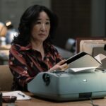Sandra Oh Instagram - The arrival of Ms Mori @sympathizerhbo #102! Tomorrow Sunday 🩵🧡🩷 🙏 @congtriofficial & @luciebrochard.vo beautiful 🇻🇳&🇫🇷 designers
