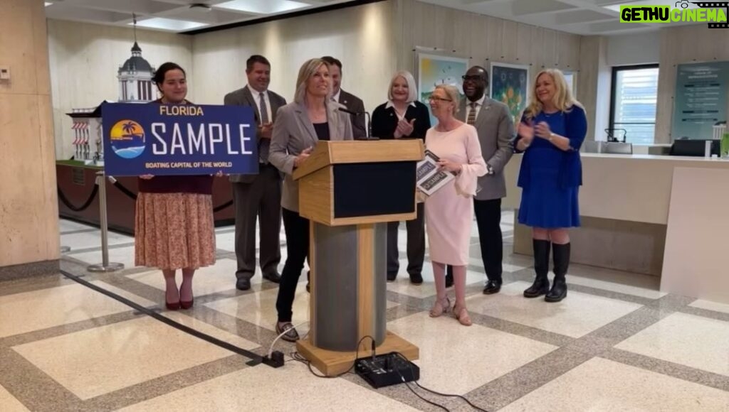 Sandy Yawn Instagram - Thrilled to see the ‘Boating Capitol of the World’ license plate become a reality in Florida! The maritime industry holds a special place in my heart— it saved my life. The boating industry contributes immensely to Florida’s economy. Proud that the annual fees from the license plate will support the Captain Sandy Yawn Charity. Funds will boost awareness of maritime job opportunities and promote professional placements across sectors. Thanks to @skgoldstein @alinagarciafl @shevrinjones and Representative Kelly Skidmore. #boatingcapitaloftheworld