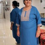 Sanjjanaa Instagram - From chickan kari dresses , or completely embroidery dresses , from size s to 7xl . Find the complete collection on www.itsmyapp.in plus size section … On this special Mother’s Day week , i’m so happy to share the new plus sizes co - ord sets / kurta sets that have been launched by a brand that I support @ethnixvogue_revolutions , who better can be the brand ambassador for it than my own mom @anitha.reshma , Product link - https://itsmyapp.in/product-category/plus-size/ Hyper Link in my bio in instagram @sanjjanaagalrani .