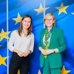 Sanna Marin Instagram - Full days of meetings and insightful discussions in Brussels 🇪🇺 Prime Minister of Belgium 🇧🇪 @alexanderdecroo, President of the @eucouncil @CharlesMichel, Vice President of the @europeancommission Věra Jourová, European Commissioner for International Partnerships @juttaurpilainen, Commissioner for Neighbourhood and Enlargement Olivér Várhelyi, Commissioner for Health and Food Safety @skyriakides as well as Commissioner for Financial Services, Financial Stability and Capital Markets Union @mcguinnesseu as well as many other great professionals. 🇪🇺 Also thank you @institutegc Brussels for organizing a full house discussion on the European future of #Ukraine and #Moldova with Deputy Prime Minister for European and Euro-Atlantic Integration of Ukraine Olha Stefanishyna @olhastefanishyna, Deputy Prime Minister for European Integration Cristina Gherasimov, and EU Commissioner for Jobs and Social Rights, @pes_eu Common Candidate Nicolas Schmit. The question of enlargement is now being discussed under very unique geopolitical circumstances - different than ever before. Ukrainian & Moldovian proggress on the path of EU integration is fundamentally linked to the broader question European values and security. This is why it’s crucial for Europe to articulate a clear positioning: aggressive actions will only lead to the citizens of Ukraine and Moldova choosing the European way: collective commitment to peace, stability, international norms, and the sovereignty of nations to determine their paths. 🇪🇺🇺🇦🇲🇩