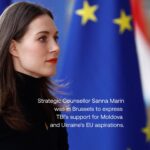 Sanna Marin Instagram - Moldova and Ukraine could soon progress in their paths towards EU membership. Earlier this month Draft Negotiation Frameworks — the conditions for accession that form the basis of talks — were submitted to Member States. Ukraine and Moldova’s accession would be beneficial to the countries and their people, as well as provide the EU with new member states that are committed to regional peace and security, the rule of law, and the ideals of the EU. If approved, both countries would come closer to their goals of joining the EU by 2030. TBI Strategic Counsellor and former Finnish Prime Minister @sannamarin visited Brussels this week to jointly host an event with European Commissioner for Jobs and Social Rights Nicholas Schmit, Deputy Prime Minister for European and Euro-Atlantic Integration of Ukraine Olga Stefanishyna, and Moldovan Deputy Prime Minister Cristina Gherasimov on the future of #Moldova and #Ukraine in the #EuropeanUnion 🇺🇦🇲🇩🇪🇺