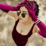 Sanya Thakur Instagram - Stress doesn’t really go with my outfit 😇 #fashion . 📷 @sahil_navadiya_ & team @fashion.by_snf 💄 @makeup_asfaque . #confidence #art #fashion #photoshoot