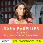 Sara Bareilles Instagram – Well this is a f*cking dream come true✨— I am coming back to the Hollywood Bowl on August 17, but this time with the Hollywood Bowl Orchestra! I will be playing my music…reimagined for the extraordinary collaboration with these world class players. I have never heard my songs quite like this and I’m over the moon to dive in. Come spend a summer evening under the stars at one of my favorite places on earth. ❤️🌱🌙✨

 Ticket packages are available now and single tickets go on sale May 7. LINK IN BIO. 
@hollywoodbowl #HollywoodBowl #ForeverSummer

📸 @shervinfoto