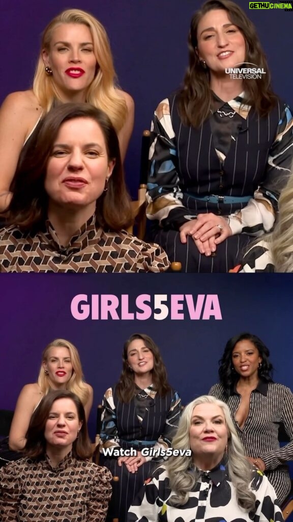 Sara Bareilles Instagram - It’s officially time for #Girls5eva’s Returnity Tour! Season 3 is streaming now, along with Seasons 1 & 2, on @Netflix.