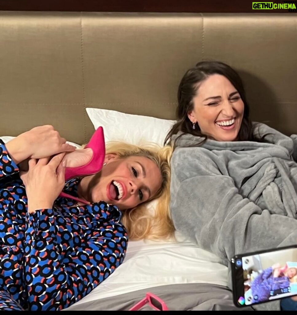 Sara Bareilles Instagram - This week, Busy’s #girls5eva co-star, Sara Bareilles, is back! She really has been doing her best at so many things & we love her deeply. If you’ve already subscribed, downloaded & listened, thank you. We want you to know you deserve comfortable pants! If you haven’t listened yet, but would like to, comment PANTS below & we’ll hook you up!