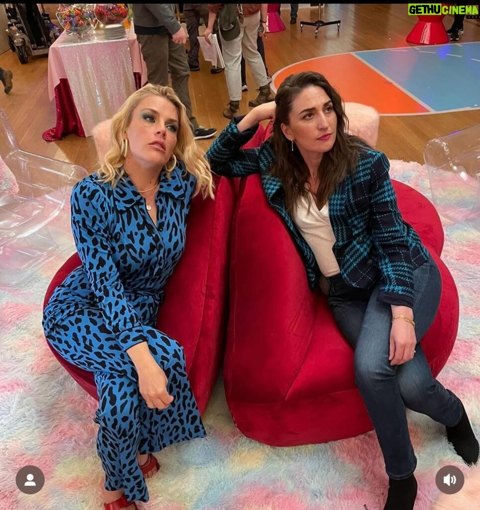 Sara Bareilles Instagram - This week, Busy’s #girls5eva co-star, Sara Bareilles, is back! She really has been doing her best at so many things & we love her deeply. If you’ve already subscribed, downloaded & listened, thank you. We want you to know you deserve comfortable pants! If you haven’t listened yet, but would like to, comment PANTS below & we’ll hook you up!