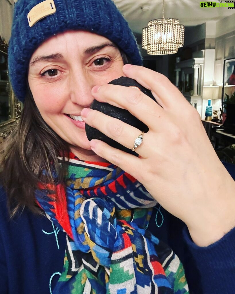 Sara Bareilles Instagram - We have been engaged for a year and this is the ring we chose- we picked it up yesterday. We bought the gold leaf at an arts fair in Mexico City last December because looking for a ring started to feel like it was distorting and eclipsing the beauty of choosing each other. Joe found this ring at an antique store upstate. I was buying tiny lamp shades. (So cute!) It didn’t fit my finger so I was scared to take the leap. I had been thinking I should go get something custom or really hunt for the “right ring” so I balked at it. We drove back to our house without it and talked about the concept of the ring. That it is something he wants to give me, not just get for me. That the leap of faith of not quite knowing if it was “the one” is just that. A leap of faith. And isn’t that life? I look at this ring and think of his big blue eyes and how sometimes they are pleading with me to let go and grow into something new with him. So I did. And we got it the next day and got it sized and now I just love that I see him when I look at it- I like looking at you @joetipps. Exceptional “hand holding things” pictures were taken by me. Please credit me I’m a very important photographer.