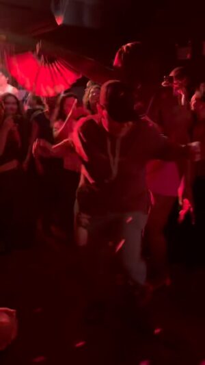 Sara Ramirez Instagram - 2.17.23
@cmoneverybodybk 
@mariquitas.band 
Cultivating joy and powerful community
Video: Sara getting free on the dance floor with @qween_jean and community for liberation. 
📷: @trudy0nduty