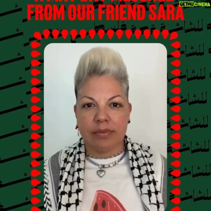 Sara Ramirez Instagram - 📢 Our friend @therealsararamirez has a May Day message for the world on the last slide. 📢 The violence we witnessed as the belligerent occupiers of Palestinian lands dropped incendiary munitions on tents, continuing their violent onslaught from land, air, and sea, was directly reflected by the hoards of provocateurs who launched explosives at peaceful campus encampments and attacked students and faculty with baseball bats, metal poles, and knives. Now more than ever, it is important that we mobilize. 🤳As things escalate, we encourage you to document your actions and any violent provocations so that these stories can be told. 📹📸 With the invasion of Raffah seemingly imminent, and while brave students & faculty on college campuses across America are under attack, we encourage everyone to keep their attention on the reason for these protests and solidarity encampments in the first place. *Videos of violence are for informational/educational purposes only* #EyesOnRaffah #EyesOnGaza #MayDay #ShutItDown4Palestine #Escalate4Gaza