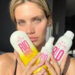 Sara Sampaio Instagram - Protecting my skin with Rio Radiance SPF 50 Sunscreen Collection by @soldejaneiro. In love with the shimmering glow and hydration it gives.