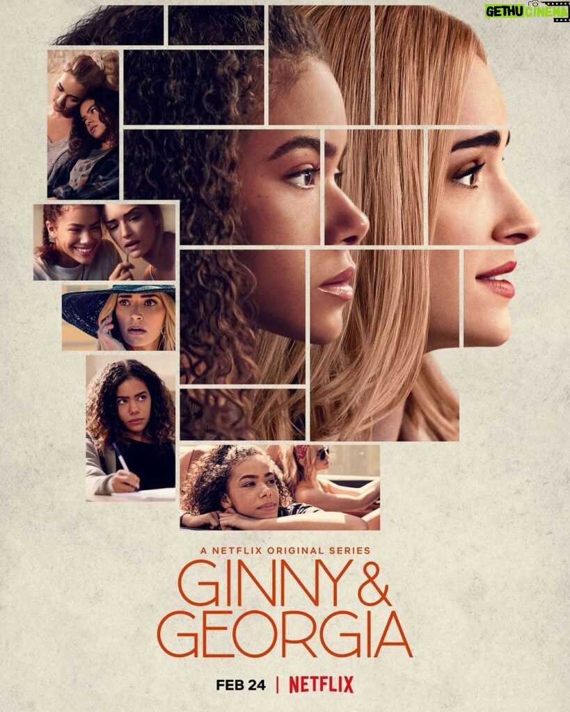 Sara Waisglass Instagram - #GinnyAndGeorgia drops Feb 24th only on @netflix🍑 !!!!!!!!!!!!!!!!