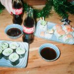 Sara Waisglass Instagram – Best friend debrief + sushi + ice cold @cocacola = recipe for magic ❤ nothing like holiday catch ups with the people you love! #cokepartner #recipeformagic