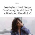 Sarah Cooper Instagram - Thank you Greg Braxton and @latimes for writing about Foolish! Greg and I spoke in 2020 and here we are 3 years later but now I’m single and have a white couch. And many stories. Foolish is out tomorrow from @duttonbooks 🎁 special thanks to @sraihofer @jillschwartzman and @kovertcreative ! Photographer @justinjunlee Makeup @artistrybyfjorela Styling @madisonguest Hair @matthewmonzon Bangs @senorwigs Couch @article Attitude @sarahcpr Weather @god