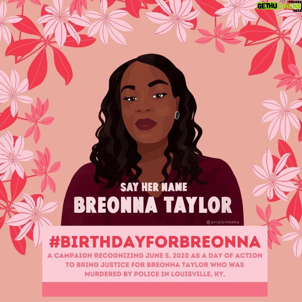 Sarah Levy Instagram - Breonna Taylor. Today marks what would’ve been her 27th birthday. Click the link in my bio for ways to help her get the justice she deserves. #birthdayforbreonna #sayhername