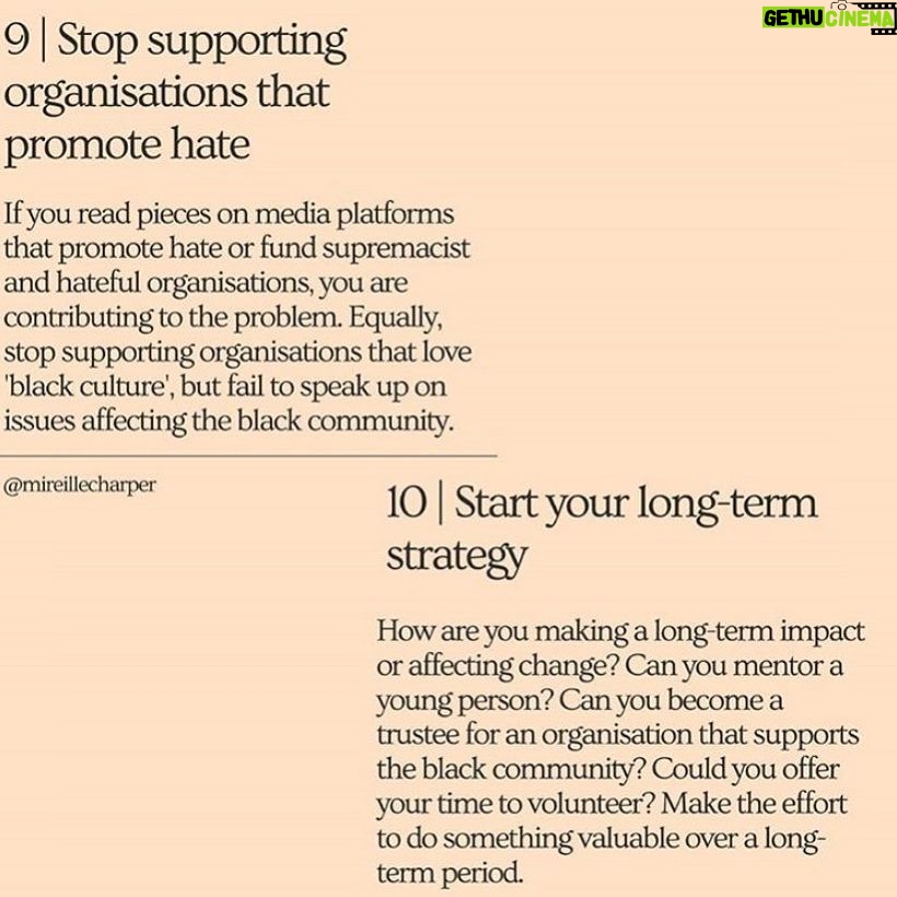Sarah Levy Instagram - I found this extremely helpful. There is so much information out there on how to help and it can be difficult to figure out a plan of attack. Be supportive, stay loud, donate if and when you can. Demand change. I am here to fight the fight.