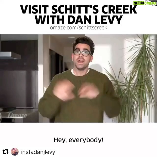 Sarah Levy Instagram - Want to join Daniel in Schitt’s Creek? (Yes, I call him Daniel.) Thanks to @omaze you could win a trip to NYC to hang with him at the Schitt’s Creek pop-up! It’s all to support the incredible work of FSHD Society, an organization helping to bring awareness to one of the most prevalent forms of muscular dystrophy. It’s an organization extremely close to our family’s hearts ❤️ Head to http://omaze.com/schittscreek to enter. #omaze #VisitSchittsCreek #PopTV @fshsociety
