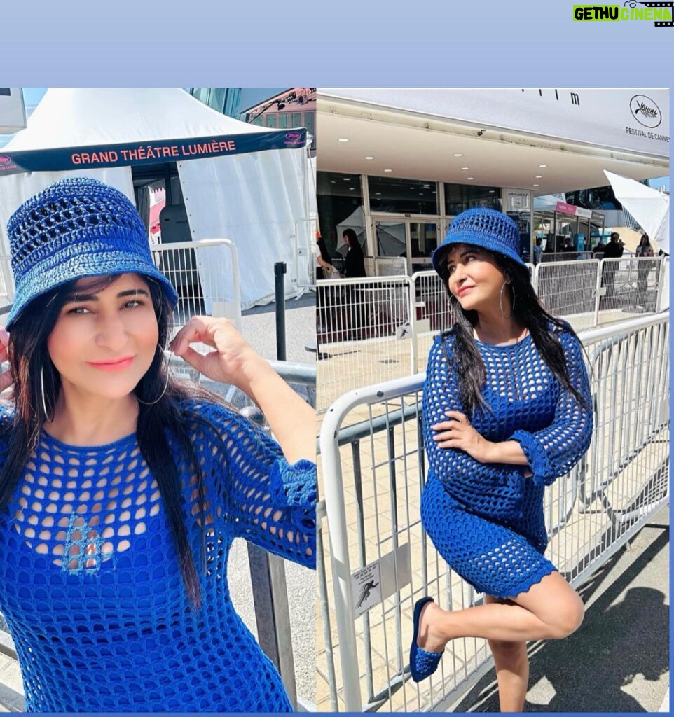 Saru Maini Instagram - Last day of #festivalducannes 💙Why does #Cannes film festival have to be only about high heels and formals😉 At #cannes2023 in a chic/sporty/casual look🤩 #fashion #ootd #stylish #comfortable