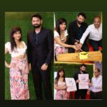 Saru Maini Instagram - Luck by Chance😆😎🤩The wait is over and it's twins😜 My Short Film "Dastak" releases today and "72 Hoorain" releases next week 💃❤️#posterrelease #actor #singer #fyp #dastak #72hoorain #actorslife🎬 @rajiv_s_ruia @tushar_actor_official @rajeshatibal @eugene.dsouza