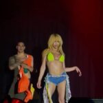 Sasha Colby Instagram - I can’t believe tour is already over halfway over! Wanted to give the Y2K number a moment - choreography by the incredible @brandichun can we start a little Rihanna choreo challenge? let me see you turn this outtttt🧡🧡🧡 Toronto tomorrow! Link in my bio for tickets!